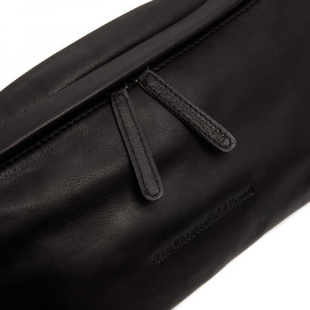 Borseta (marsupiu) de brau si umar  The Chesterfield Brand, din piele, model Kruger, Negru [1]
