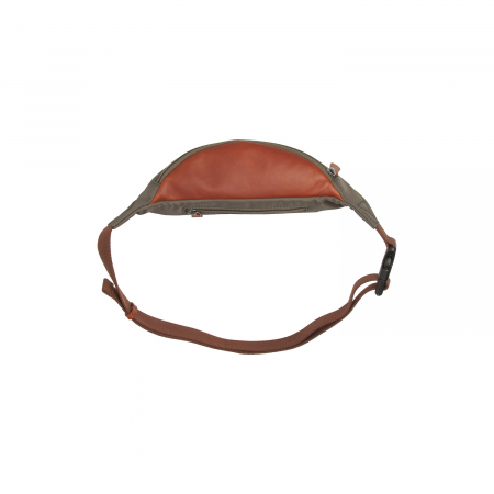 Borseta (marsupiu) de brau si umar The Chesterfield Brand, din piele si nylon, model Velta, Verde [1]