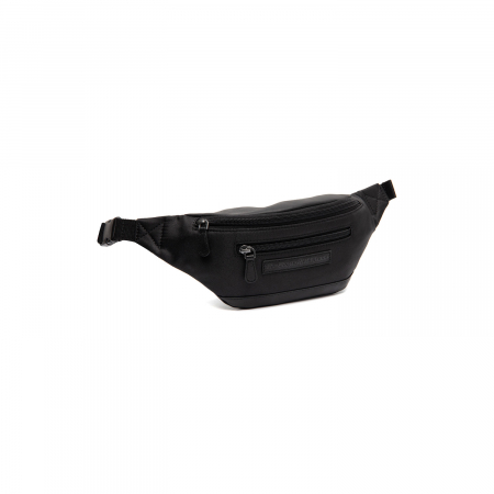 Borsete brau - Borseta (marsupiu) de brau si umar The Chesterfield Brand, din piele si nylon, model Velta, Negru