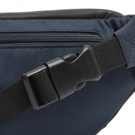 Borseta (marsupiu) de brau si umar The Chesterfield Brand, din piele si nylon, model Velta, Bleumarin [4]