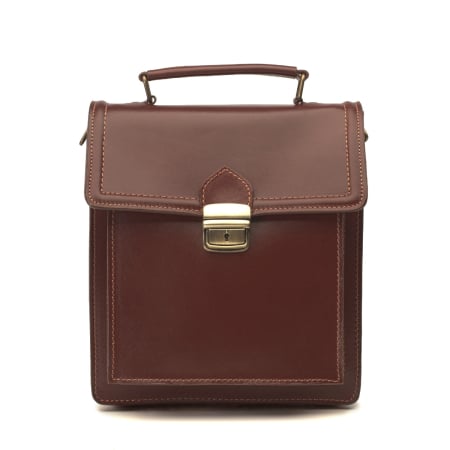 Serviete - Borseta office, unisex, din piele naturala, model S016, Maro