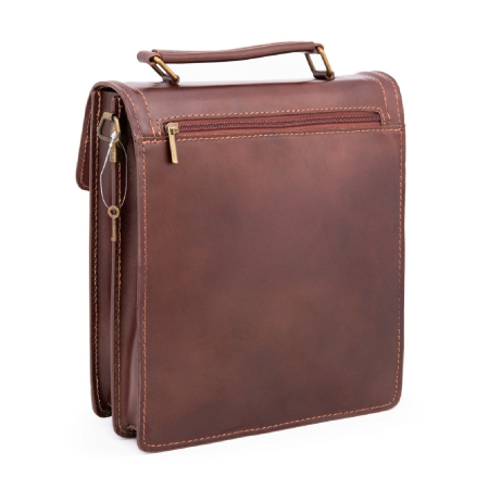 Borseta office, unisex, din piele naturala, model S016, Maro [3]