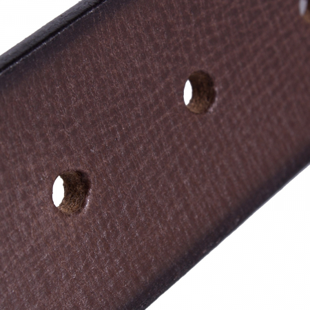 Curea pentru blugi din piele naturala, The Chesterfield Brand, Aayden, Maro inchis [3]