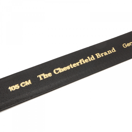 Curea pentru blugi din piele naturala, The Chesterfield Brand, Manovo, Negru [2]