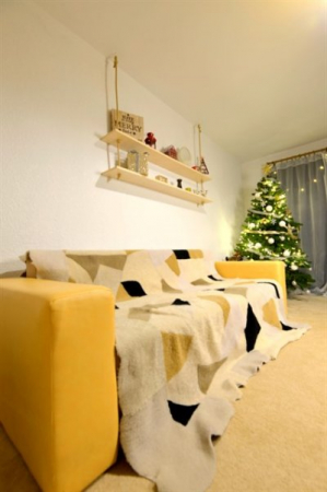 Decoratiuni din blana - Cuvertura din blana naturala cu margini neregulate