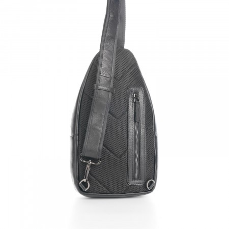 Geanta barbati crossbody din piele naturala, Tony Bellucci, seria T5220, Negru [2]