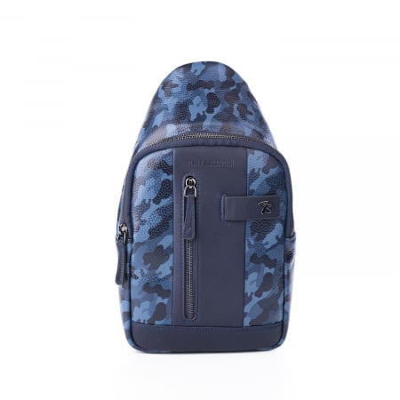 Geanta barbati crossbody din piele naturala, Tony Bellucci, T5220, Bleumarin [1]