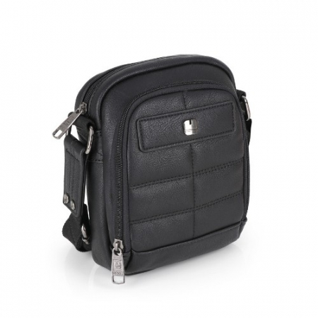 Genti - Geanta pentru barbati, piele ecologica, Gabol, model Rocket, Negru