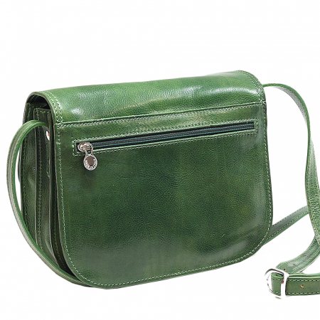 Geanta casual de umar din piele vachetta, model S5512, Verde [2]
