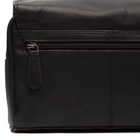 Geanta cosmetice pentru barbati, The Chesterfield Brand, cu maner si agatatoare metalica, Rosario, Negru [4]