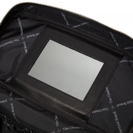 Geanta cosmetice, The Chesterfield Brand, piele naturala, Limone, Negru [3]