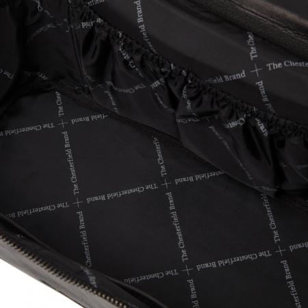 Geanta cosmetice, The Chesterfield Brand, piele naturala, Limone, Negru [4]