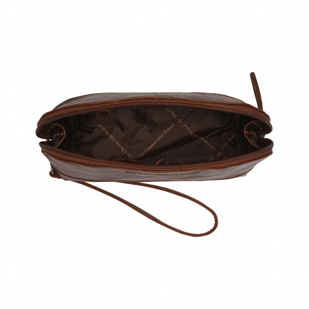 Geanta cosmetice, The Chesterfield Brand, piele naturala, Torino, Maro coniac [1]