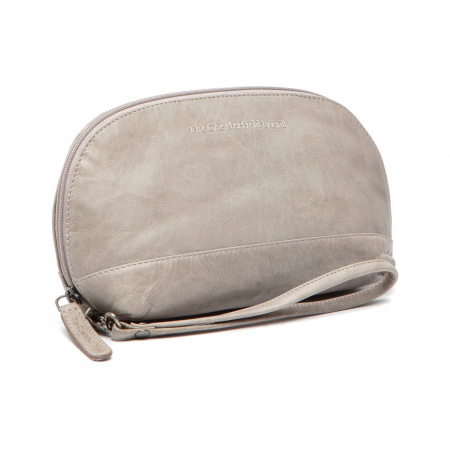 Genti cosmetice - Geanta cosmetice, The Chesterfield Brand, piele naturala, Torino, Gri deschis