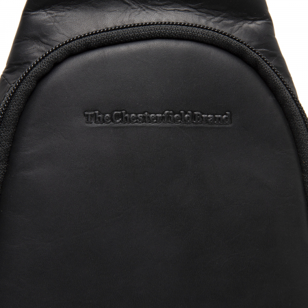 Geanta crossbody, din piele naturala, The Chesterfield Brand, Bowey, Negru [2]