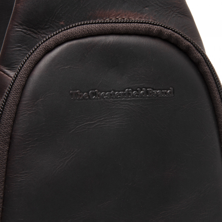 Geanta crossbody, din piele naturala, The Chesterfield Brand, Bowey, Maro inchis [2]