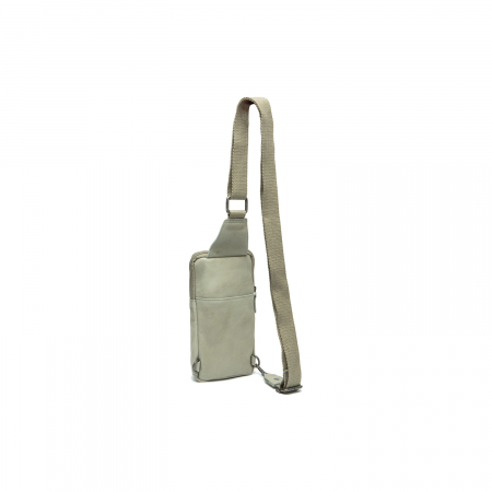 Geanta crossbody din piele naturala, The Chesterfield Brand, Cambridge, Verde marin [5]
