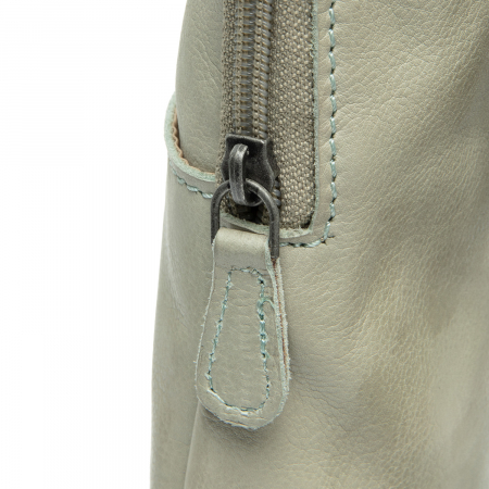 Geanta crossbody din piele naturala, The Chesterfield Brand, Cambridge, Verde marin [3]