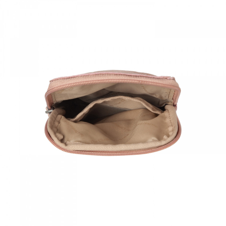 Geanta crossbody din piele naturala, The Chesterfield Brand, Cambridge, Roz pudra [2]