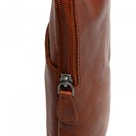 Geanta crossbody din piele naturala, The Chesterfield Brand, Cambridge, Maro coniac [7]