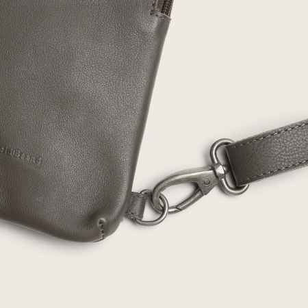 Geanta crossbody din piele naturala, The Chesterfield Brand, Isley, Gri inchis [7]