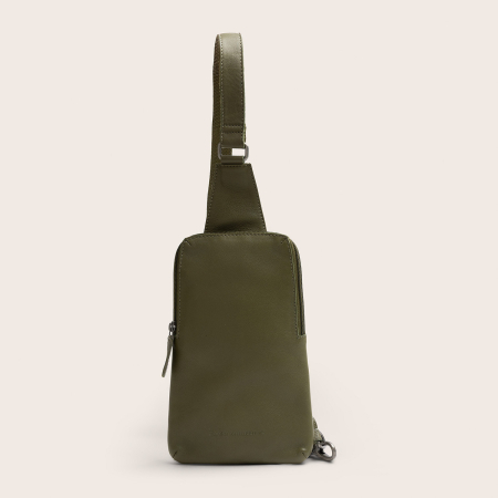 Geanta crossbody din piele naturala, The Chesterfield Brand, Isley, Verde olive [8]
