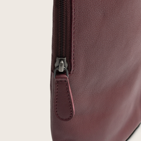 Geanta crossbody din piele naturala, The Chesterfield Brand, Isley, Visiniu [6]