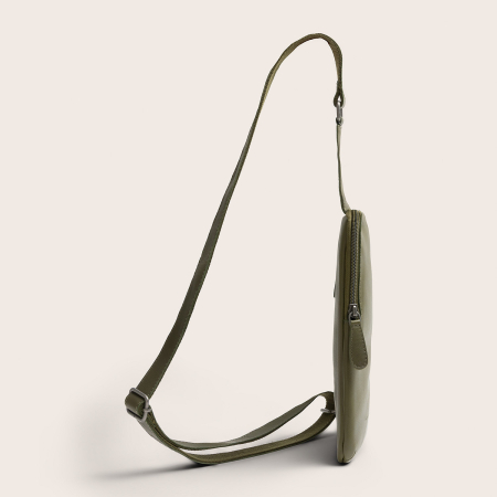 Geanta crossbody din piele naturala, The Chesterfield Brand, Isley, Verde olive [3]