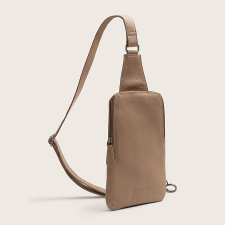Dama - Geanta crossbody din piele naturala, The Chesterfield Brand, Isley, Taupe