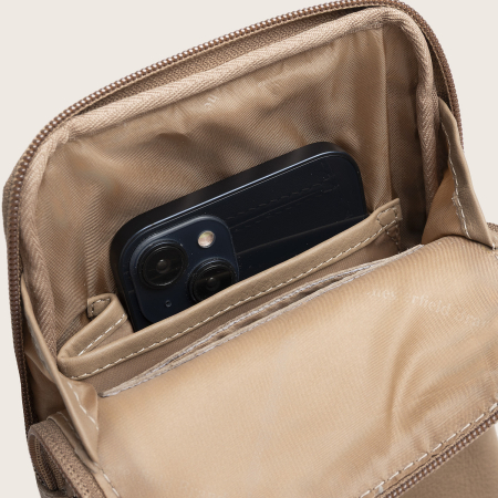 Geanta crossbody din piele naturala, The Chesterfield Brand, Isley, Taupe [2]