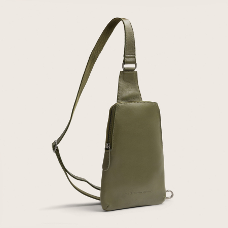 Dama - Geanta crossbody din piele naturala, The Chesterfield Brand, Isley, Verde olive