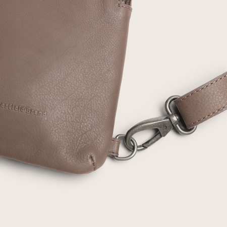 Geanta crossbody din piele naturala, The Chesterfield Brand, Isley, Taupe inchis [6]