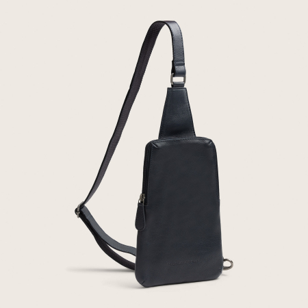 Dama - Geanta crossbody din piele naturala, The Chesterfield Brand, Isley, Bleumarin