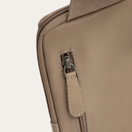 Geanta crossbody din piele naturala, The Chesterfield Brand, Isley, Taupe [7]