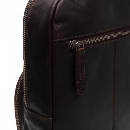 Geanta crossbody din piele naturala, The Chesterfield Brand, Peru Maro inchis [3]