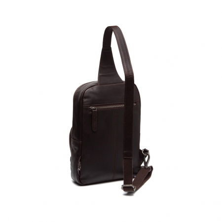 Geanta crossbody din piele naturala, The Chesterfield Brand, Peru Maro inchis [4]