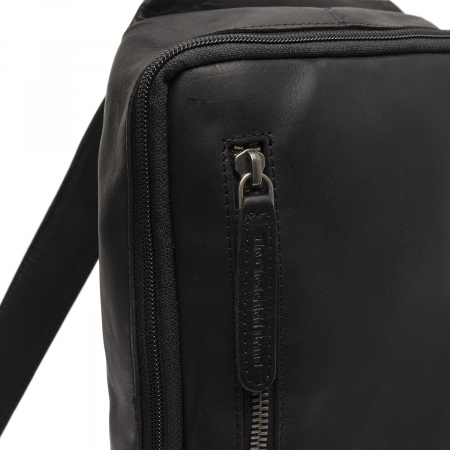 Geanta crossbody din piele naturala, The Chesterfield Brand, Rotterdam, Negru [2]