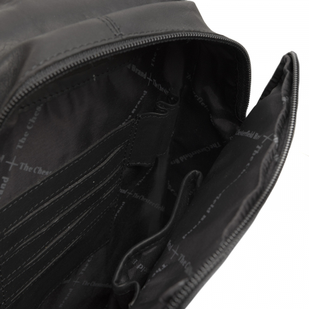 Geanta crossbody din piele naturala, The Chesterfield Brand, Rotterdam, Negru [1]