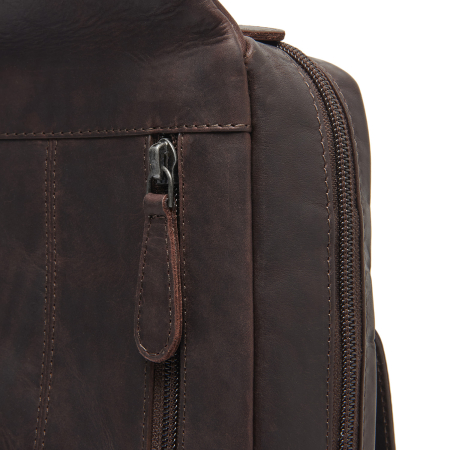 Geanta crossbody, The Chesterfield Brand, din piele naturala, Turelle, Maro inchis [2]