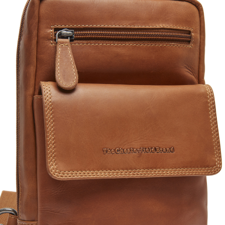 Geanta crossbody, The Chesterfield Brand, din piele naturala, Turelle, Maro coniac [5]