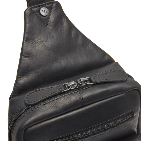 Geanta crossbody, The Chesterfield Brand, din piele naturala, Turelle, Negru [1]