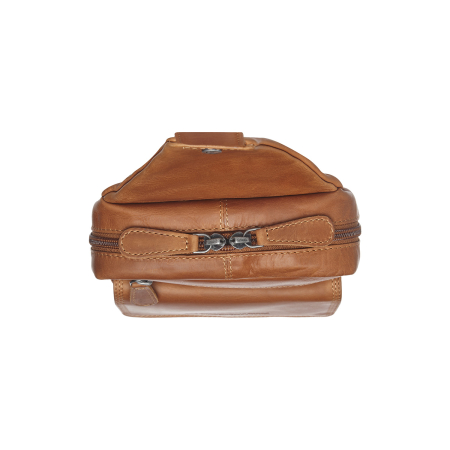 Geanta crossbody, The Chesterfield Brand, din piele naturala, Turelle, Maro coniac [4]