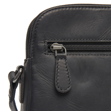 Geanta dama crossbody, piele naturala, The Chesterfield Brand, Vionne, Negru [3]