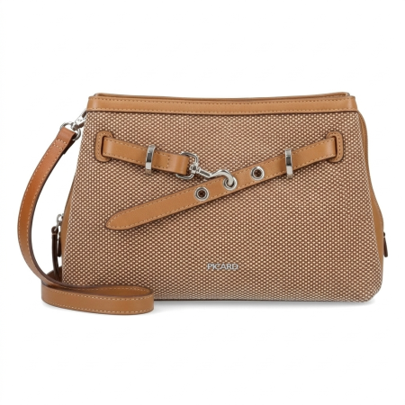 Geanta de dimensiuni mici, de dama, de umar, Picard, colectia Nizza 3357, Cookie Bej [3]