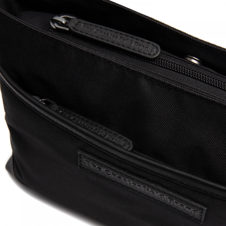 Geanta dama din nylon si piele naturala, The Chesterfield Brand, Nevon, Negru [3]