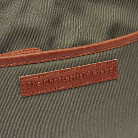 Geanta dama din nylon si piele naturala, The Chesterfield Brand, Nevon, Verde inchis [1]