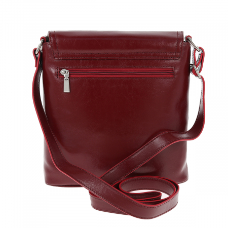 Geanta dama din piele naturala, model 75, Bordo [3]