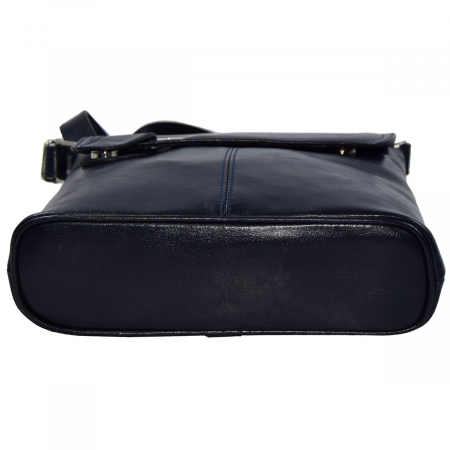 Geanta dama din piele naturala, model 75, Bleumarin [6]