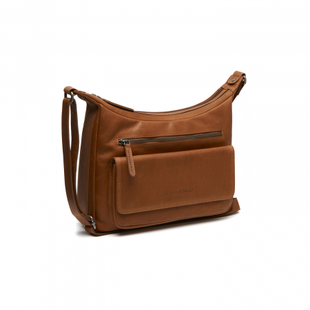 Geanta dama din piele naturala, The Chesterfield Brand, Bryson, Maro coniac
