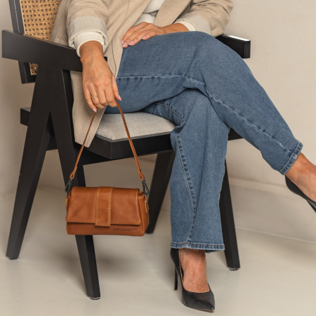 Geanta dama din piele naturala, The Chesterfield Brand, Clifden, Maro coniac